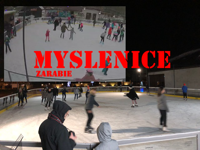 Ice rink in the Zarabie district of Myslenice